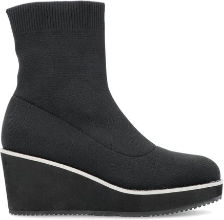 Skarpetkowe botki na koturnie - GIOSEPPO 73879 CZARNE