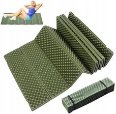 Bedee Materac Mata Kempingowa Ultralekki Sk�adana Pla�owa Piknikowa 190X2Cm Zielony
