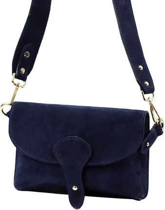 Damska Torebka Skórzana Luka 24-071 granatowy