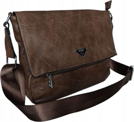 Torebka Damska, Praktyczna Miejska Mała Listonoszka na Ramię, Kolor Brązowy