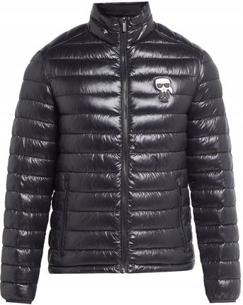 Karl Lagerfeld R. M Pikowana Ocieplana Kurtka Męska Bez Kaptura Przejściowa