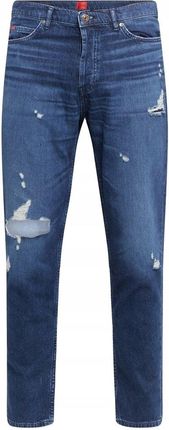 HUGO BOSS jeansy męskie spodnie jeansowe r. 32X34 tapered fit bawełniane