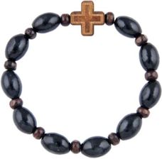 Zdjęcie Różaniec Drewniany - Bransoletka Czarna - Skawina