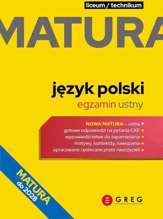 Matura - język polski - egzamin ustny - repetytorium maturalne - 2026