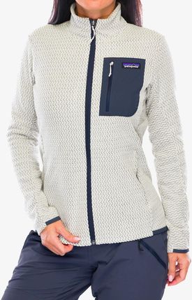 Bluza polarowa damska Patagonia R1 Air Jacket - wool white