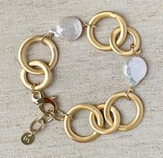 Zdjęcie Dall'Acqua BRANSOLETKA Srebrna SUBLIME z Perłami 10193 - Kalisz