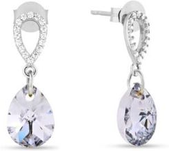 Zdjęcie Spark Crystal Jewellery Kolczyki SPARK Pear Drop Comet Argent Light KC612810C - Kobylin