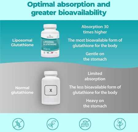 bandini liposomal glutathione Bandini Liposomalny Glutathione 60kaps