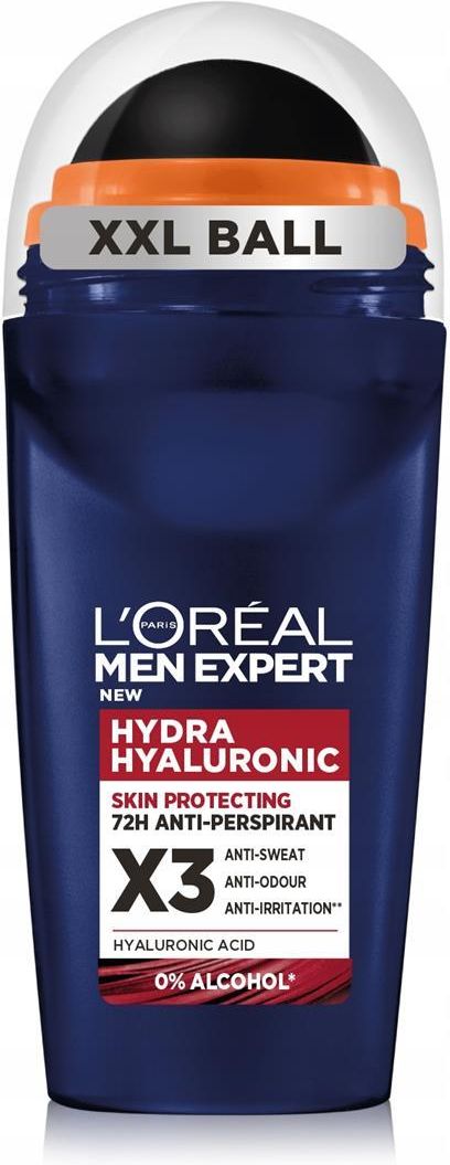 Zdjęcie L’Oréal Paris Men Expert Hydra Hyaluronic Antyperspirant Roll-On 50ml - Barcin