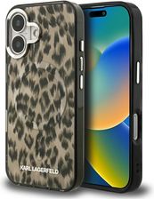 Zdjęcie Karl Lagerfeld Etui IML Leopard Pattern MagSafe do iPhone 16 brązowy - Grodzisk Wielkopolski