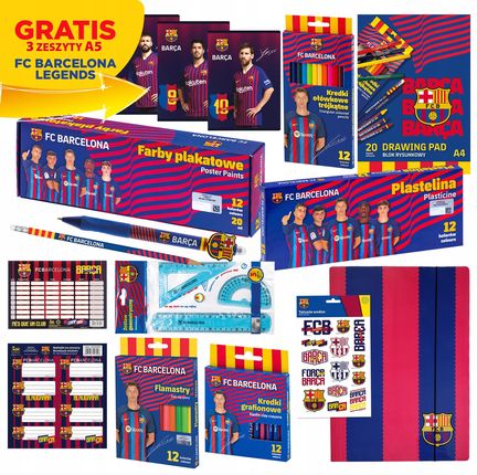 Astra Wyprawka Szkolna Fc Barcelona 19 Elementów Marzeń Małego Piłkarza
