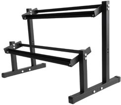 Zdjęcie Stojak na hantle 2-poziomowy Step UNDERFIT regulowana szerokość 350 kg - Solec Kujawski