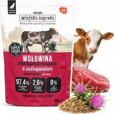 Zdjęcie Wiejska Zagroda Wołowina Monoproteinowa Mokra Karma Dla Psa Saszetka 500G - Nowe Brzesko