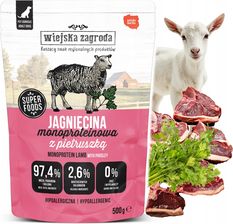Zdjęcie Wiejska Zagroda Jagnięcina Monoproteinowa Mokra Karma Dla Psa Saszetka 500G - Nowe Brzesko