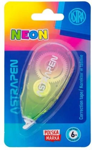 Zdjęcie Astra Korektor W Taśmie Biurowy Astrapen Neon Line 1szt. Blister - Łobżenica