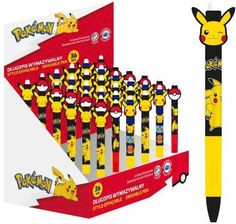 Zdjęcie St. Majewski Display Długopis Wymazywalny Automatyczny Pokemon 36Szt. - Sępopol