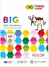 Zdjęcie Happy Color Big Blok Rysunkowy Kolorowy A4 80G 60 Arkuszy - Radomyśl Wielki