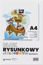 Zdjęcie Wektor Blok Rysunkowy A4 Kolorowy 16 Kartek - Nowy Wiśnicz