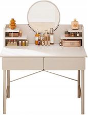 Muvu Home Elegancka Bia�a Toaletka Sypialniana Z Lustrem Szufladami Nowoczesny Loft