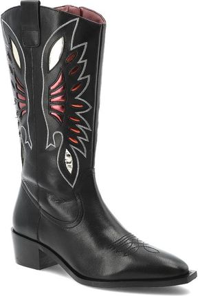 Czarne Kowbojki Gioseppo Stylowe Obuwie Damskie