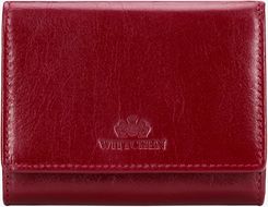 Zdjęcie Damski portfel skórzany z przegrodą na bigiel czerwony - Tarczyn