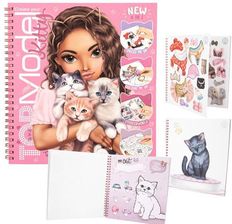 Zdjęcie Depesche Topmodel Szkicownik Kolorowanka Z Naklejkami Z Kotami Kotkami Koty Kotki - Dębica