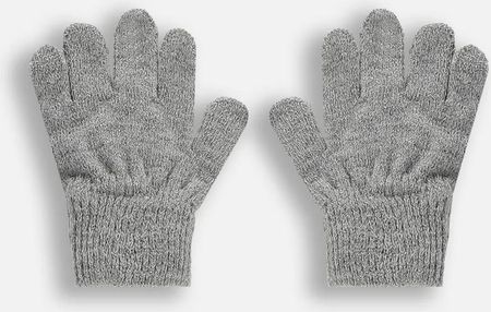 Rękawiczki szare pięciopalczaste
