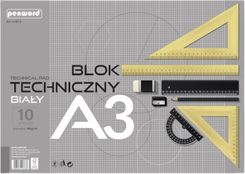 Zdjęcie Penword Blok Techniczny Format A3 10 Kartek Białych Wytrzymały 1szt. - Mikołów