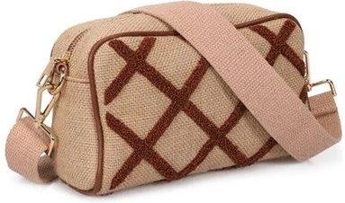 women's handbag laura ashley lenore-quilted-tan brown 23 x 15 x 9 cm - s0368585