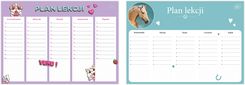 Zdjęcie Interdruk S.A. Interdruk Plan Lekcji Dla Dziewczynek A4 Fioletowy Niebieski Pieski Konie - Tarnów