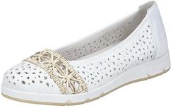 Zdjęcie [AC] Rieker Baleriny damskie L3062, biały, 38 EU - Sompolno