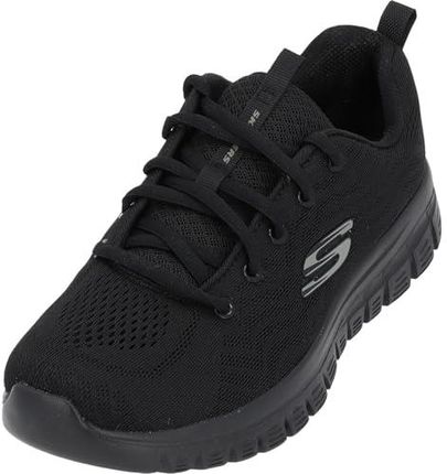 [AC] Skechers Kobiety Graceful Get Connected Sneakersy, Black Mesh / Trim, 41 EU