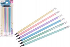 Zdjęcie Ravi Ołówek Z Gumką Pastelowe Kolory 6Szt. - Koronowo