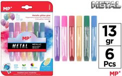 Zdjęcie Mp Main Paper Klej Mp Brokatowy Metalizowany W Płynie Blister 6 Kolorów - Nekla