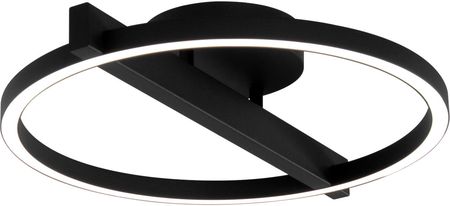 Lampa sufitowa LED do sypialni, czarny okrąg K-8231 z serii TIVOLI