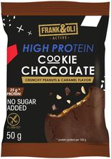 Zdjęcie Ciasteczko proteinowe czekoladowe karmel orzechy bez cukru 50g Frank&Oli - Oława