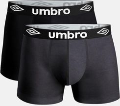 Zdjęcie Umbro Bokserki Męskie 2-Pack Xxl Czarne I Grafitowe Szare - Nakło nad Notecią