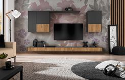 Zestaw Mebli Do Salonu, Meblo�cianka RTV Vieri Grande - Bijoux Antracyt