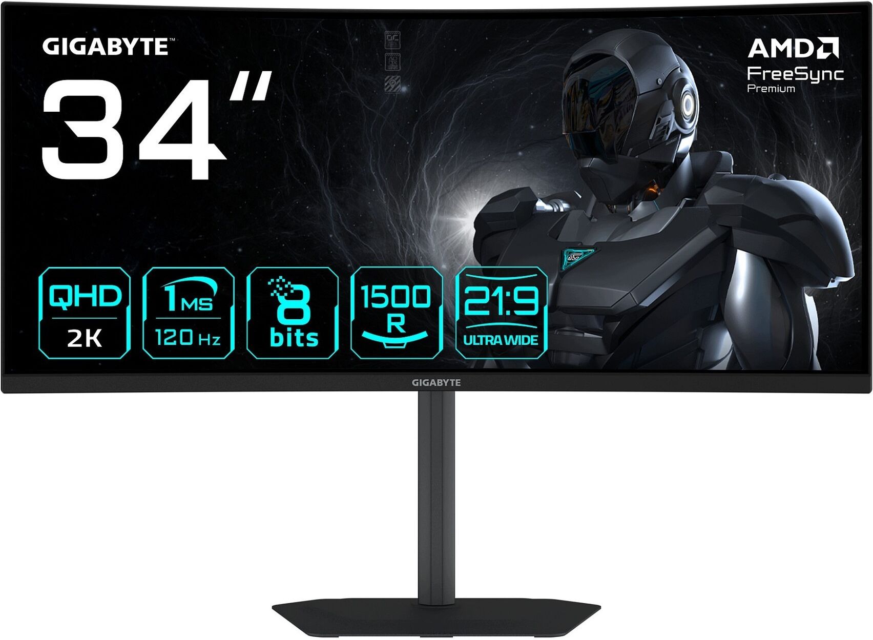 фото Монітор Gigabyte GS34WQCA 1
