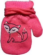 Zdjęcie Yo! Club Rękawiczki Dziewczęce Jednopalczaste Na Sznurku Lisek Różowy 10Cm 1+ - Brodnica