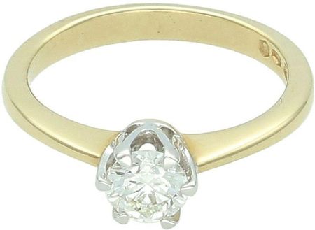 Diament Pierścionek  złoty 585 z diamentem 0,70 ct F/VS2 | Rozmiar 18