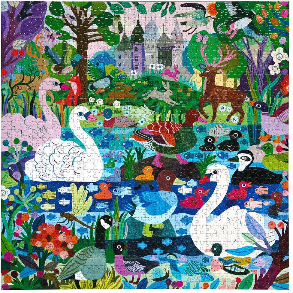 Eeboo Puzzle 1000 Pcs Ducks In The Clearing Epztdic - Ceny i opinie