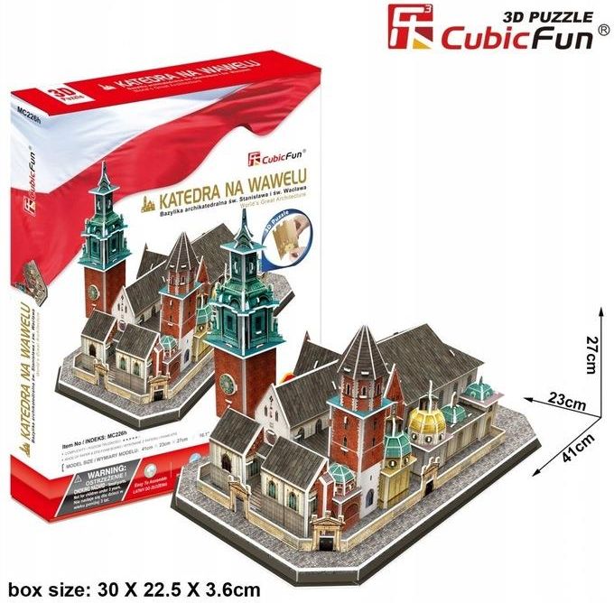 Cubic Fun Puzzle 3D Mulino A Vento Olandese, Modellino 26.5 Cm, 45 Pezzi, Senza Forbici Né Colla, Difficoltà 3/7