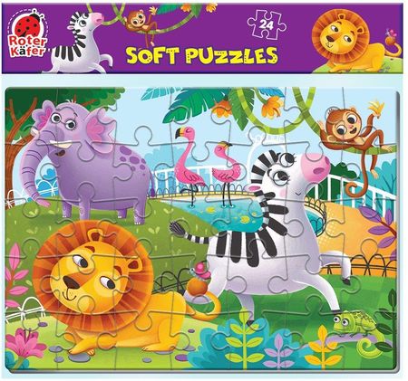 Roter Kafer Puzzle Piankowe Zwierzęta W Zoo Rk6040 02