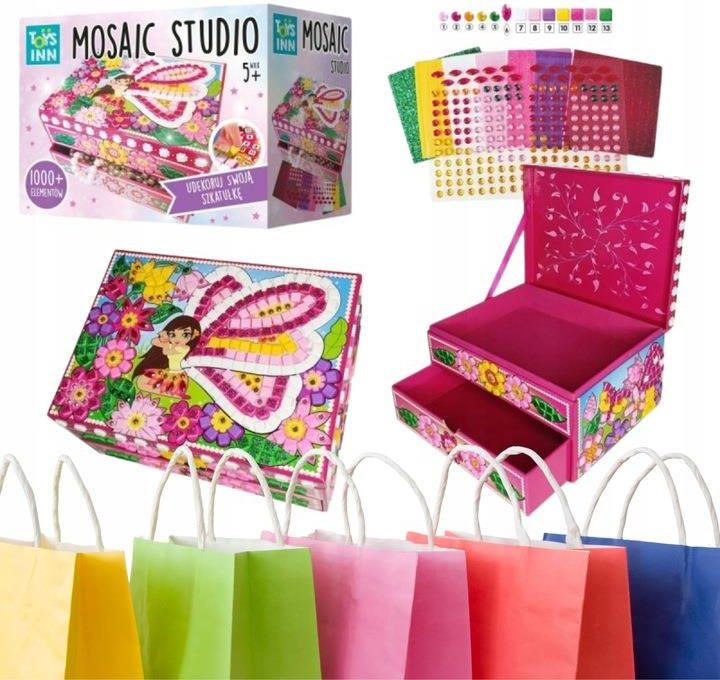 Stnux Prezent Dla 5 6 Latki Zestaw Kreatywny Szkatułka Mozaika