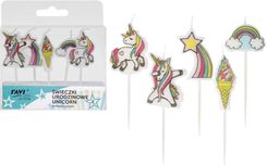 Zdjęcie Ravi Świeczki Urodzinowe Jednorożce 5Szt. - Gołańcz