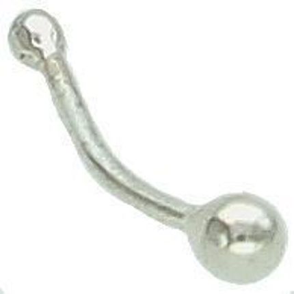 Srebrny kolczyk do nosa 925 z kuleczką 1 mm | DIA-KLC-13238-925 – minimalistyczna biżuteria typu Nostril