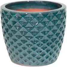 Zdjęcie Cieślak Donica Ceramiczna Okrągła Portly Egg Zielona 27x30cm - Nowogard
