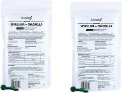 Zdjęcie Bioalgi Naturalne Spirulina + Chlorella Witalność 2x400tabl. - Górowo Iławeckie