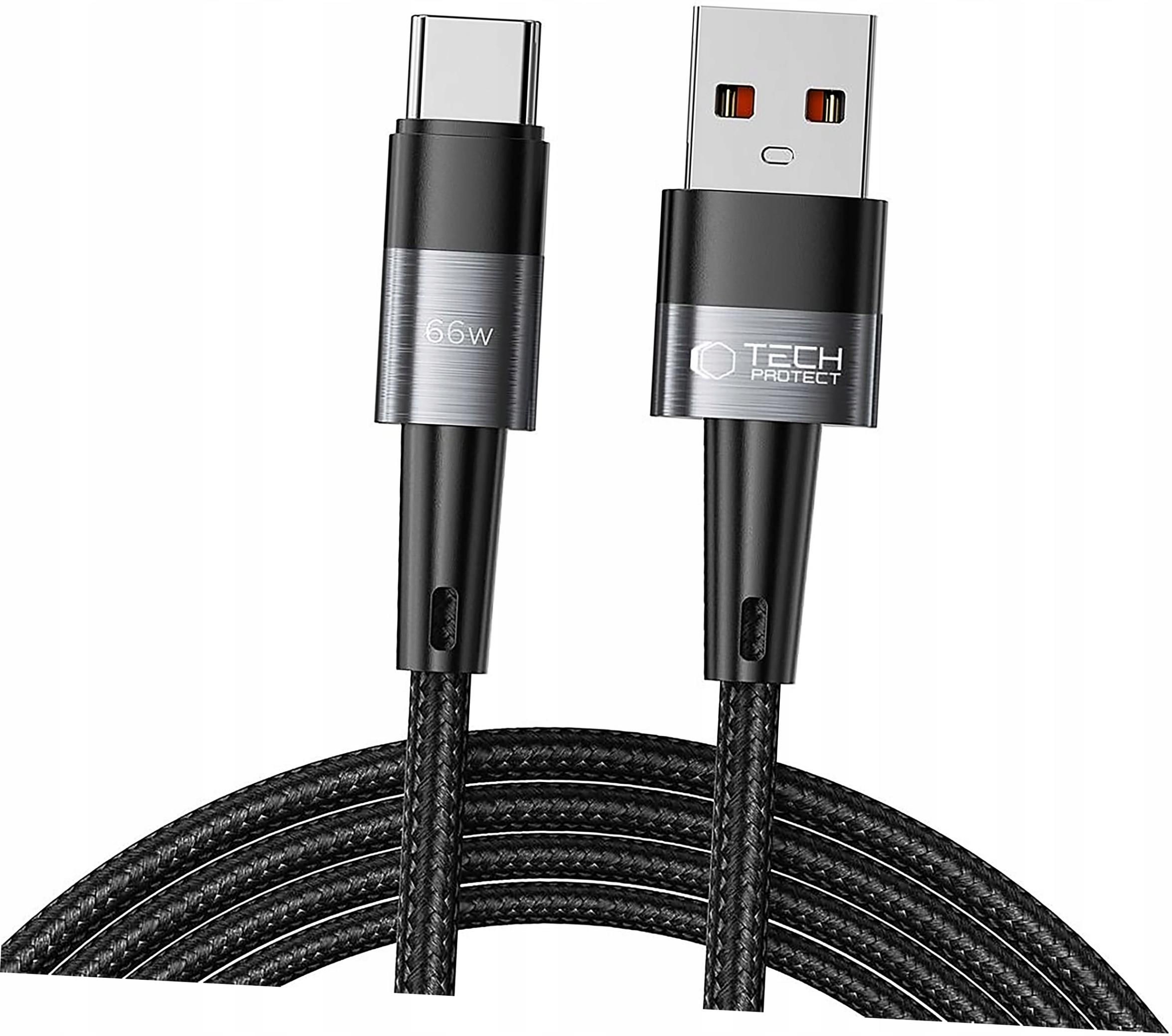 Tech-Protect Tech Protect Kabel Ultraboost Usb C 66W 6A 2M Szary ...